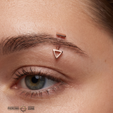 Geo Rook Star – 14K Gold Curved Barbell