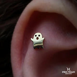 Ghost – 14K Gold Threadless & Threaded End