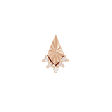 Glow Diamond Threadless End – 14K Gold Piercing Charm