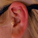 Gold Bee 14K Gold Threadless End – Front View
