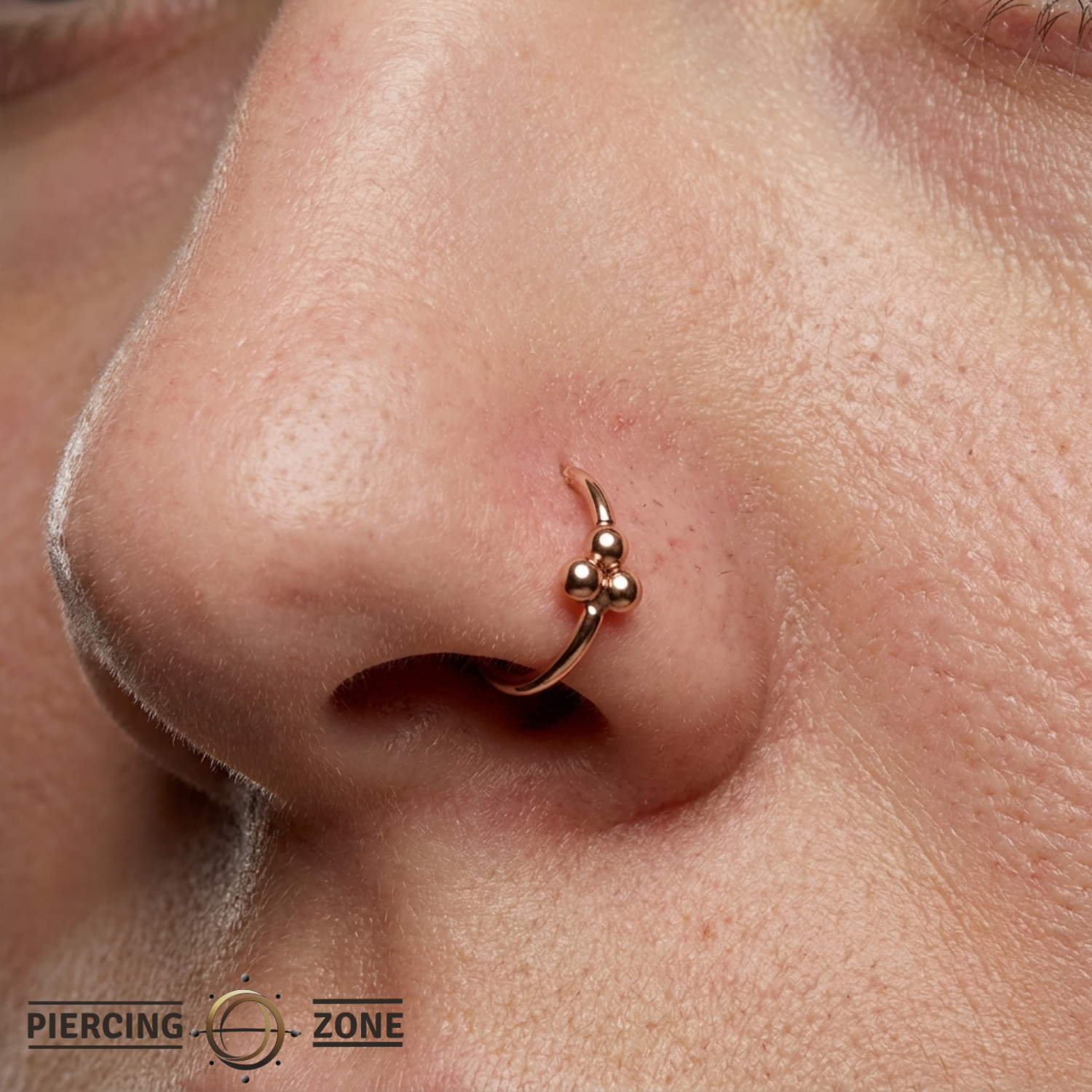 Golden Cluster - 14K Gold Bead Fixed Bead Ring