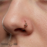 Golden Cluster - 14K Gold Bead Fixed Bead Ring