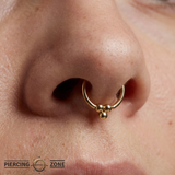 Golden Cluster - 14K Gold Bead Fixed Bead Ring