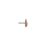 Golden Fan End - 18K Gold Threadless/Threaded End - piercing - zone.com