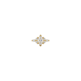 Golden Venus - 18K Gold Gem Threadless/Threaded End - piercing - zone.com