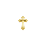 Gothic Cross - 18K Gold Threadless/Threaded End - piercing - zone.com