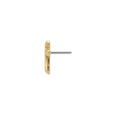 Gothic Cross - 18K Gold Threadless/Threaded End - piercing - zone.com