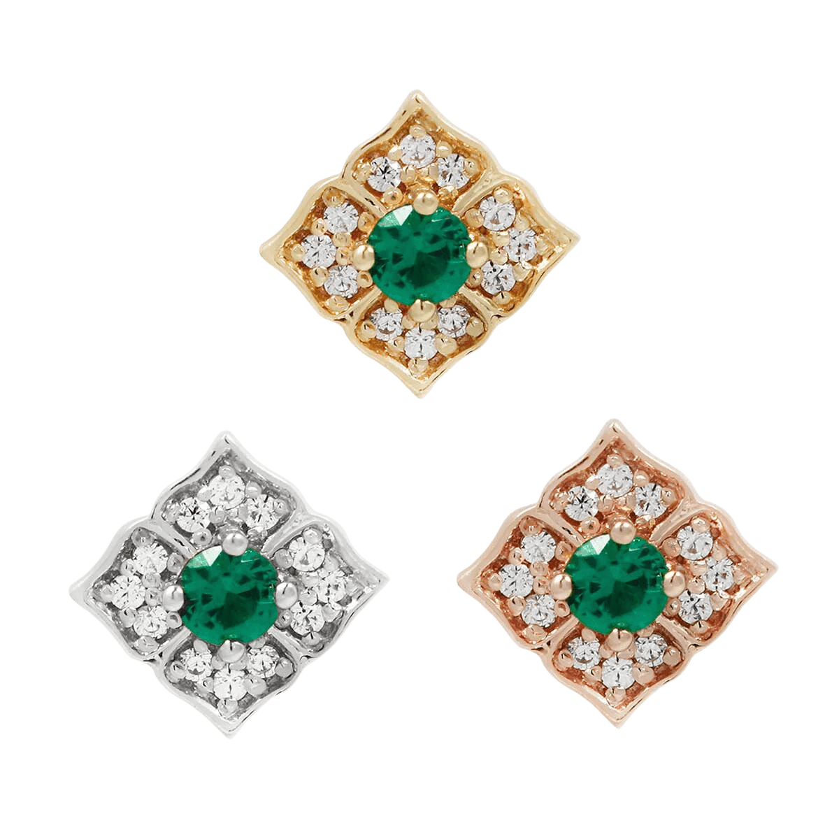 GRACE - GREEN SPINEL - THREADLESS END piercing-zone.com