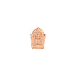 Side Profile of Gravestone 14K Gold End – Geometric Detailing