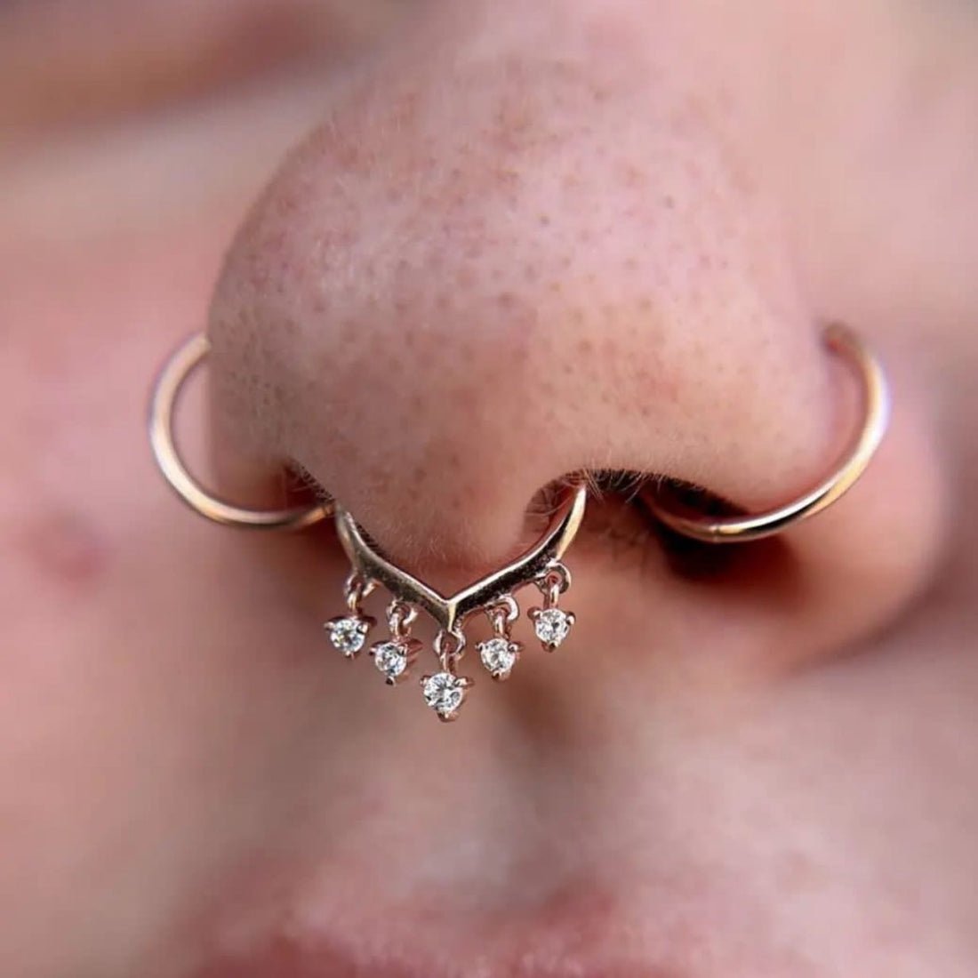 GUESTLIST - CZ - SOLID 14KT GOLD CLICKER piercing-zone.com