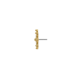 Half Lattice - 18K Gold Threadless End - piercing - zone.com
