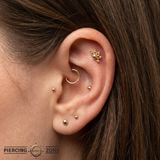 Half Lattice - 18K Gold Threadless End