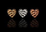 HAMMERED HEART-14K GOLD piercing-zone.com