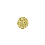 Hammered Disk - 18K Gold Threadless/Threaded End - piercing - zone.com