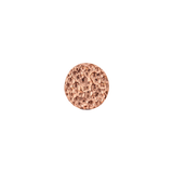 Hammered Disk - 18K Gold Threadless/Threaded End - piercing - zone.com