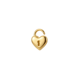 HeartLock - 18K Gold Threadless/Threaded End - piercing - zone.com