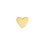 Heart 14K Gold Decorative End – Front View