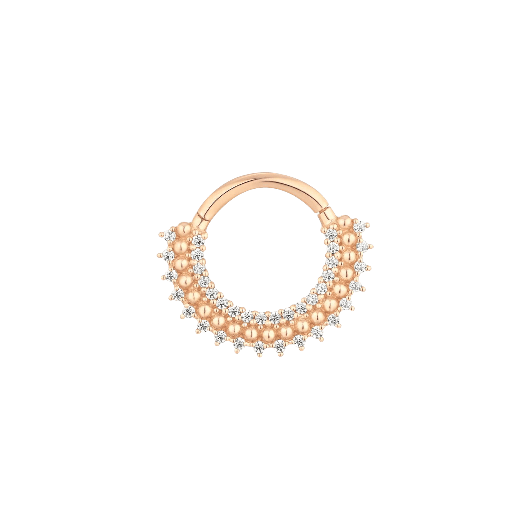 HEART OF GOLD - CZ - GOLD CLICKER piercing-zone.com