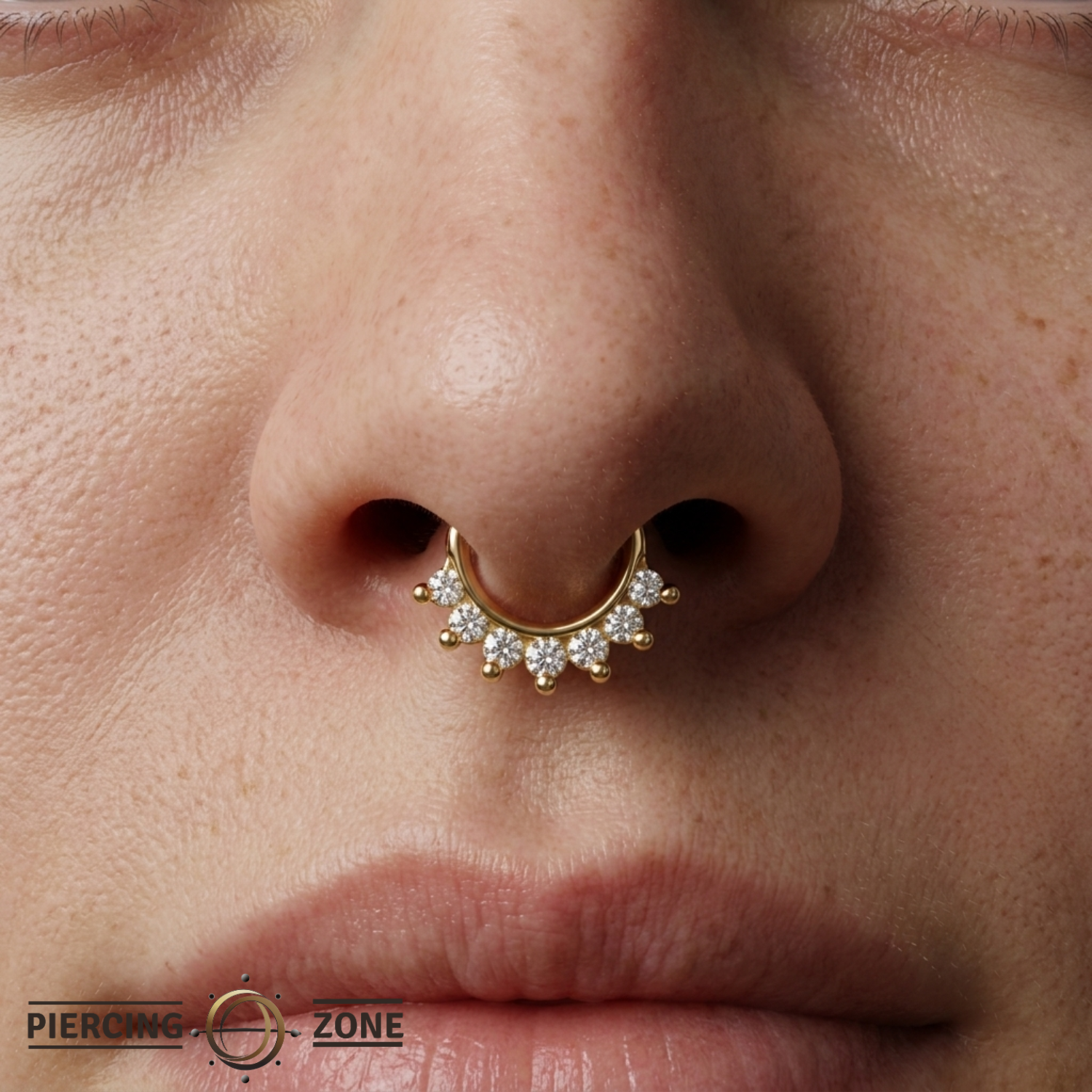 Hera Clicker - 18K Gold Gem Clicker Ring