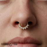 Hera Clicker - 18K Gold Gem Clicker Ring