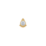Hermes - 18K Gold Gem Threadless/Threaded End - piercing - zone.com