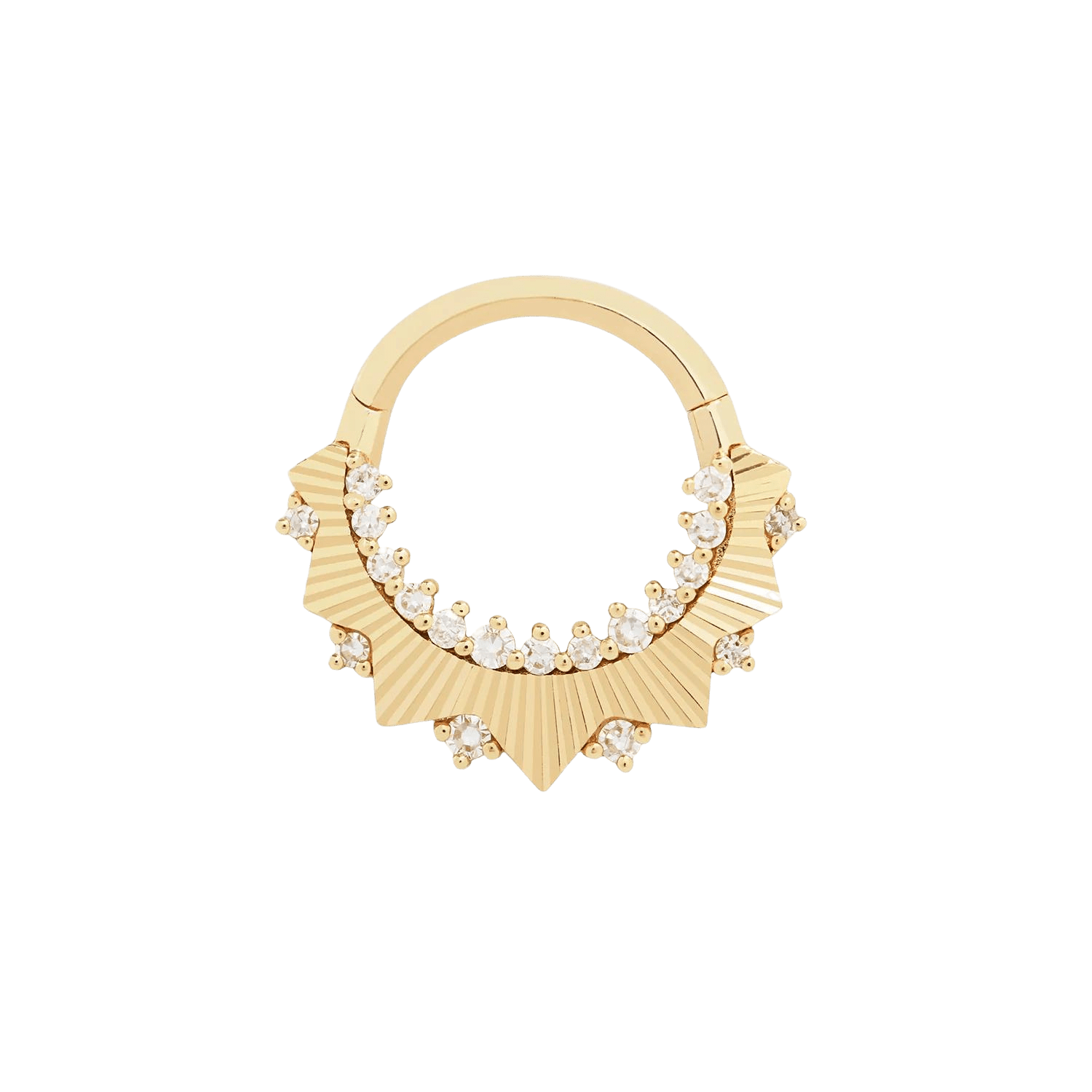 High Standards Diamond Clicker – 14K Gold Ring