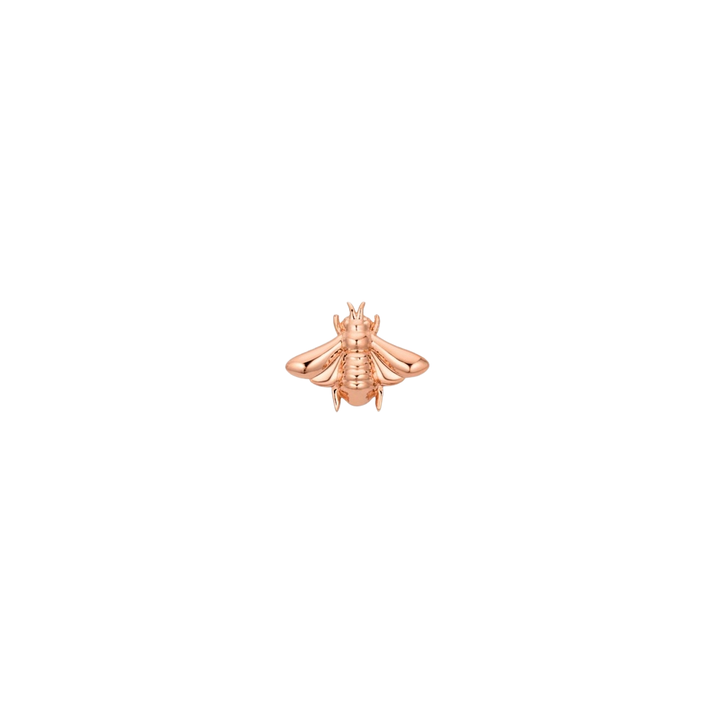 Honey Bee - 18K Gold Threadless/Threaded End - piercing - zone.com