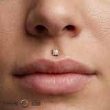 Hoplon - 18K Gold Gem Threadless/Threaded End