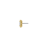 Hoplon - 18K Gold Gem Threadless/Threaded End - piercing - zone.com