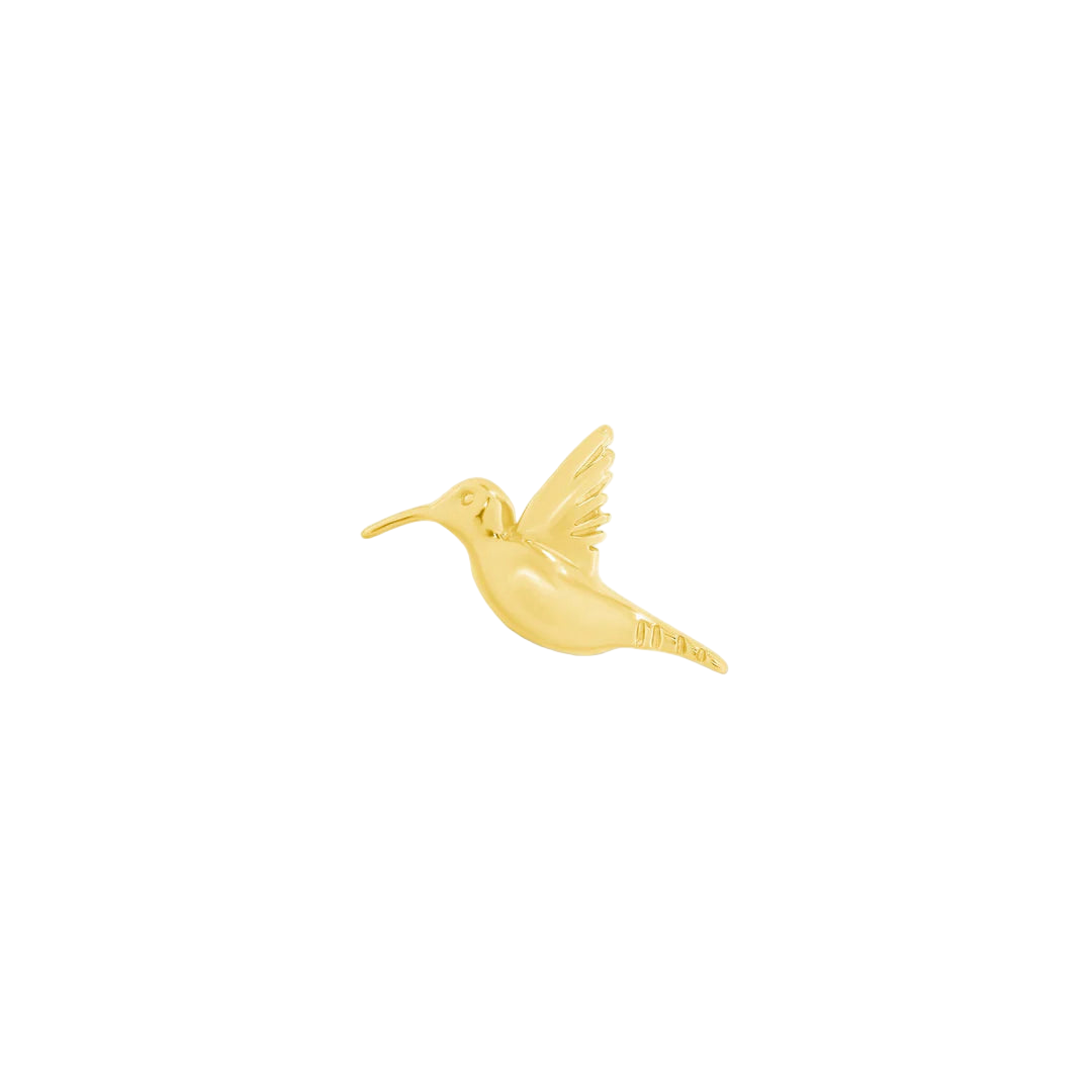 Humming Bird End in Yellow Gold – Studio Lighting Shot