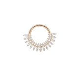 HYPNOTIC - CZ - SOLID 14KT GOLD CLICKER piercing-zone.com