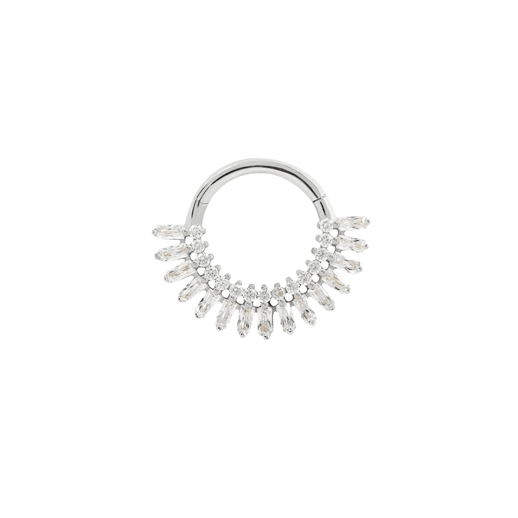 HYPNOTIC - CZ - SOLID 14KT GOLD CLICKER piercing-zone.com