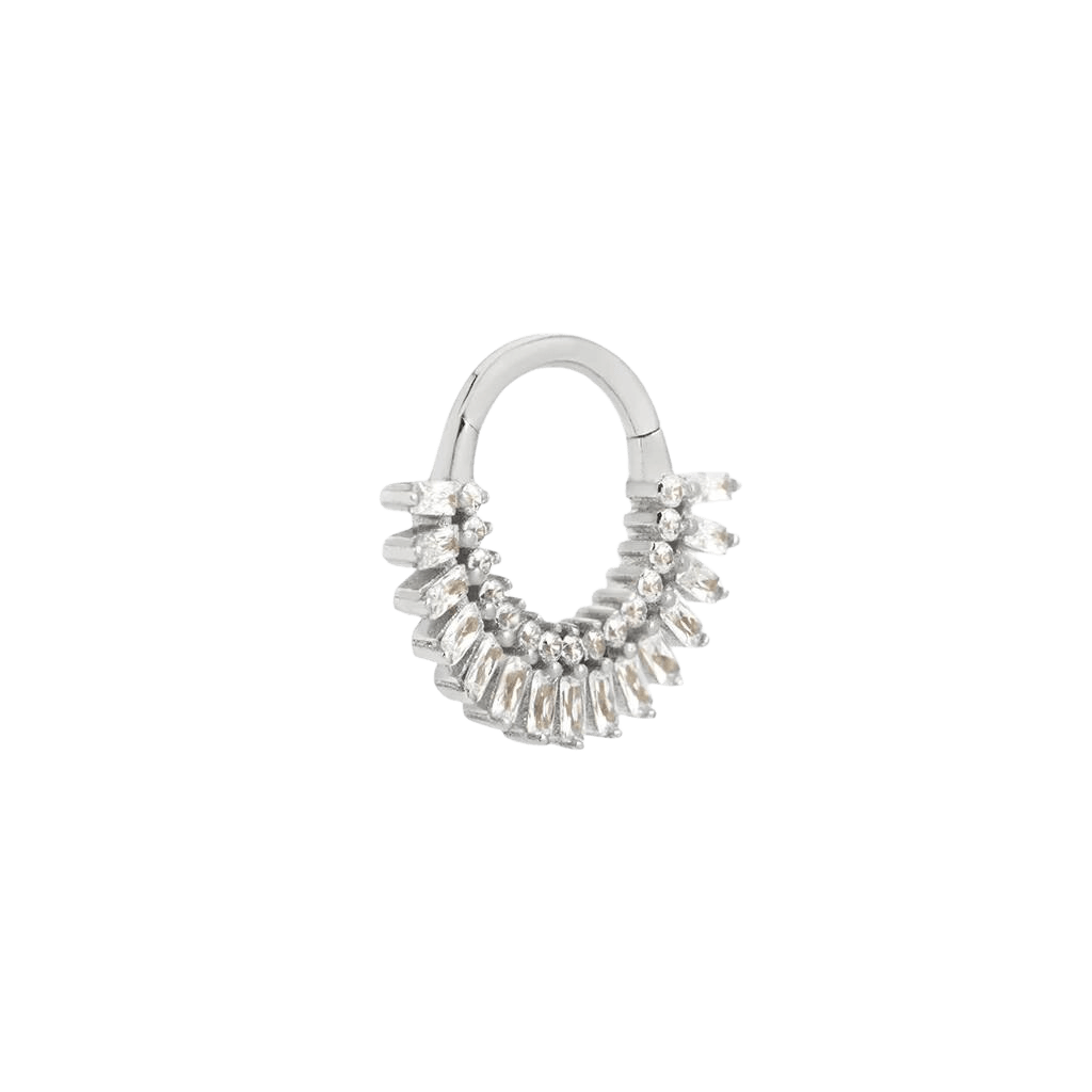 HYPNOTIC - CZ - SOLID 14KT GOLD CLICKER piercing-zone.com