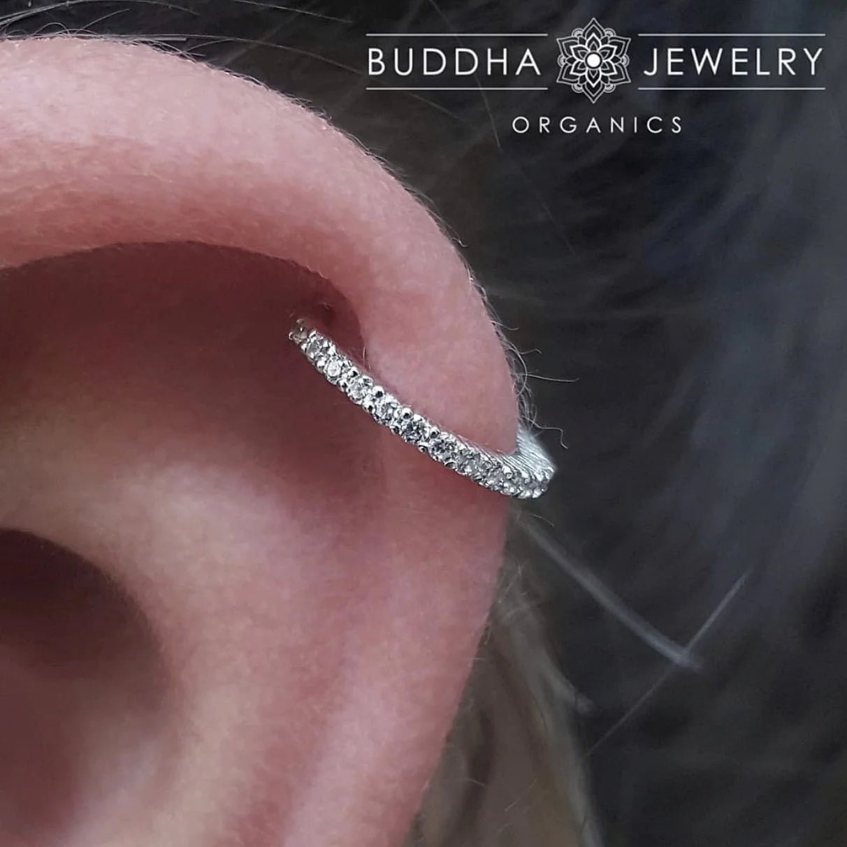 RADIANT 16G - CZ - SOLID 14KT GOLD CLICKER piercing-zone.com