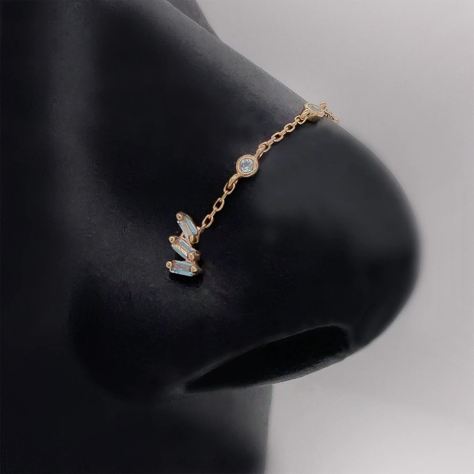 STAXX - LONDON BLUE TOPAZ - THREADLESS END piercing-zone.com