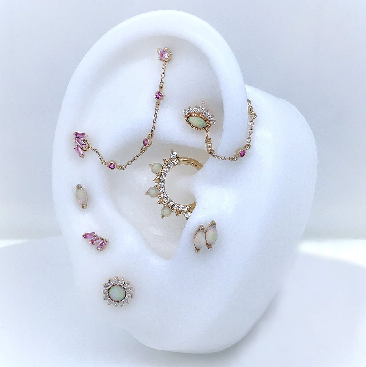 STAXX - PINK SAPPHIRE - THREADLESS END piercing-zone.com