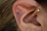 Mini Soho – 14K Gold Kite Cut Amethyst Threadless End