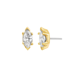 6 Prong Marquise – 14K/18K Gold Threadless End