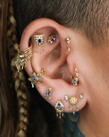 Incanto - 14K Gold CZ Threadless End - piercing - zone.com