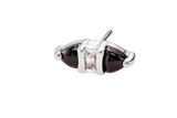 Innuendo – Black Spinel & CZ – 14K Gold Threadless End