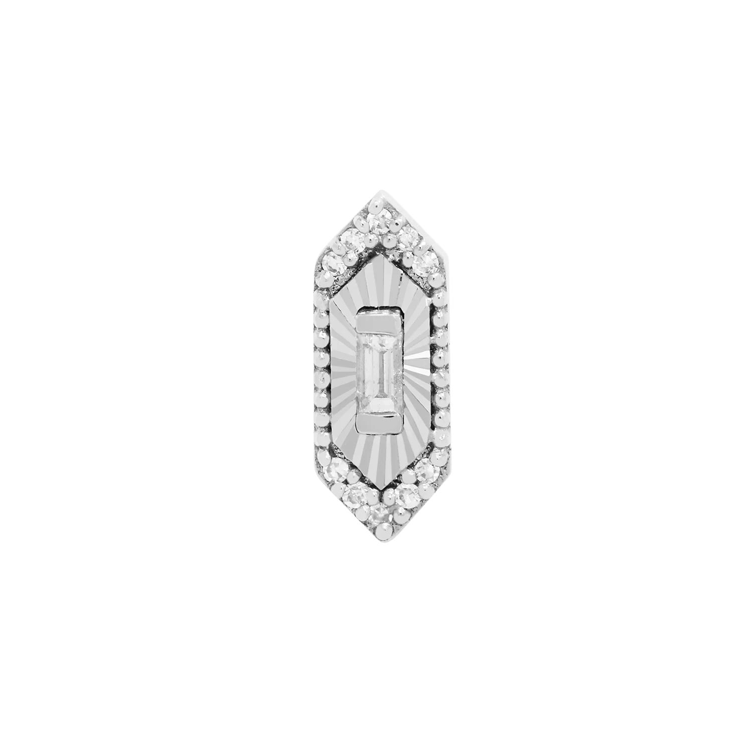 Inspire Diamond Threadless End – 14K Gold Laser-Cut Jewelry