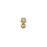 Ismene - 18K Gold Opal Threadless/Threaded End - piercing - zone.com