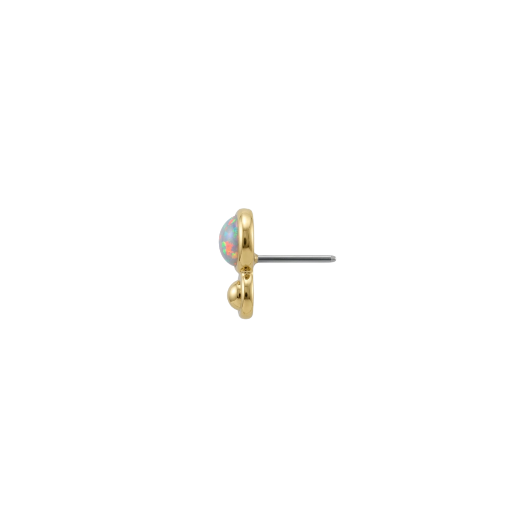 Ismene - 18K Gold Opal Threadless/Threaded End - piercing - zone.com