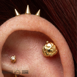 Jack O. Lantern - 18K Gold Threadless/Threaded End