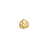 Jack O. Lantern - 18K Gold Threadless/Threaded End - piercing - zone.com