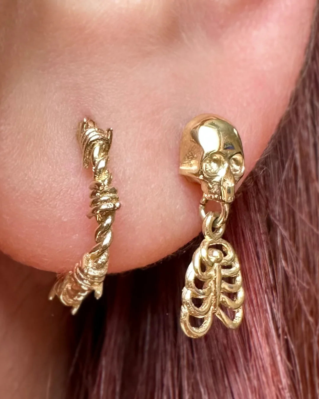 JimBone Dangle – 14K Gold Threadless & Threaded End