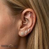 Kalos Kagathos - 18K Gold Gem Threadless/Threaded End