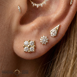 Kalos Kagathos - 18K Gold Gem Threadless/Threaded End