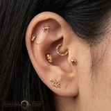 Kranion - 18K Gold Threadless/Threaded End