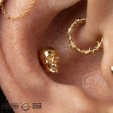Kranion - 18K Gold Threadless/Threaded End